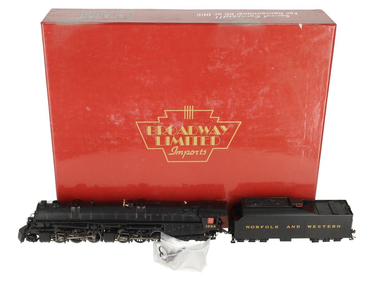 Broadway Limited 014 HO N&W Class A 2-6-6-4 Steam Locomotive #1224 w/ DCC & Snd EX/Box