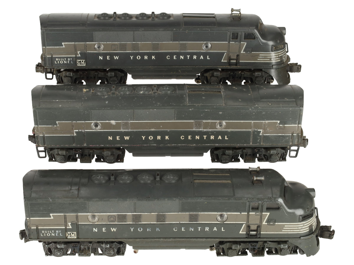 Lionel 2344 Vintage O New York Central F-3 ABA Diesel Locomotive Set VG