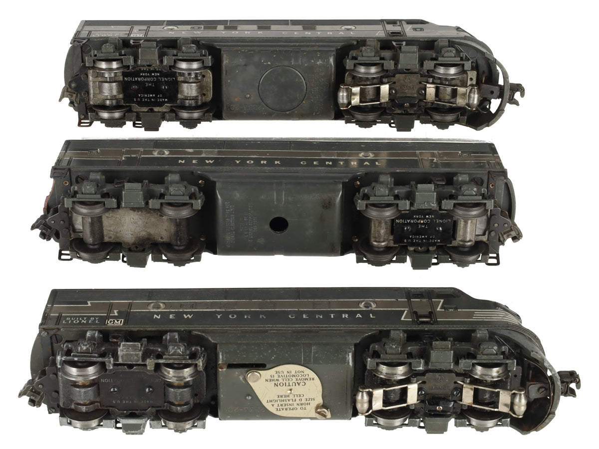 Lionel 2344 Vintage O New York Central F-3 ABA Diesel Locomotive Set VG