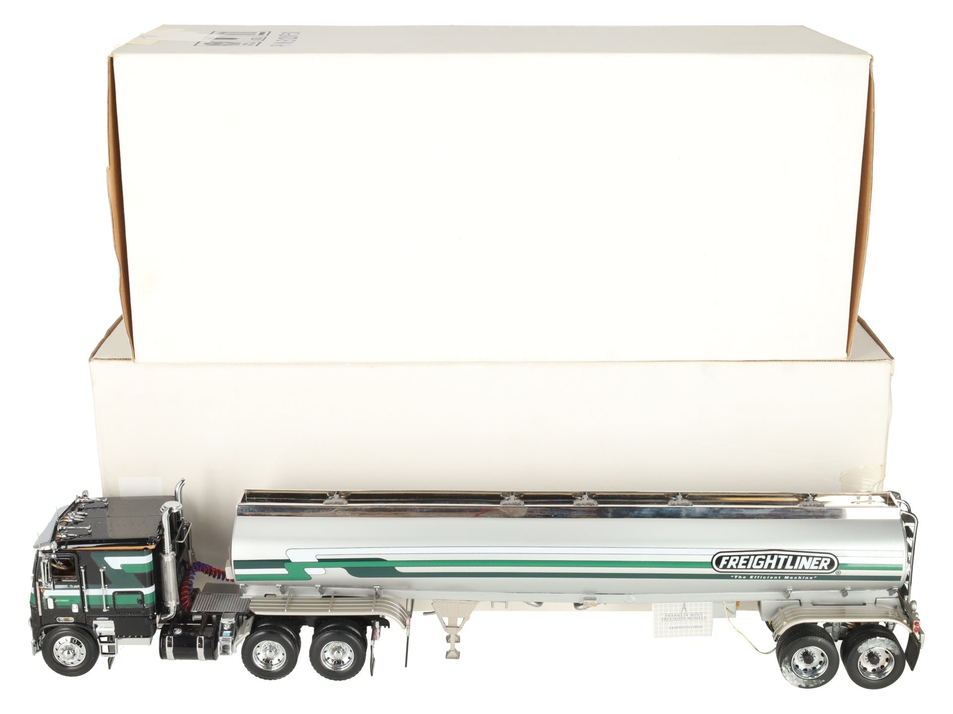Franklin Mint 1:32 Scale Diecast 1979 Freightliner Tactor and Trailer EX/Box