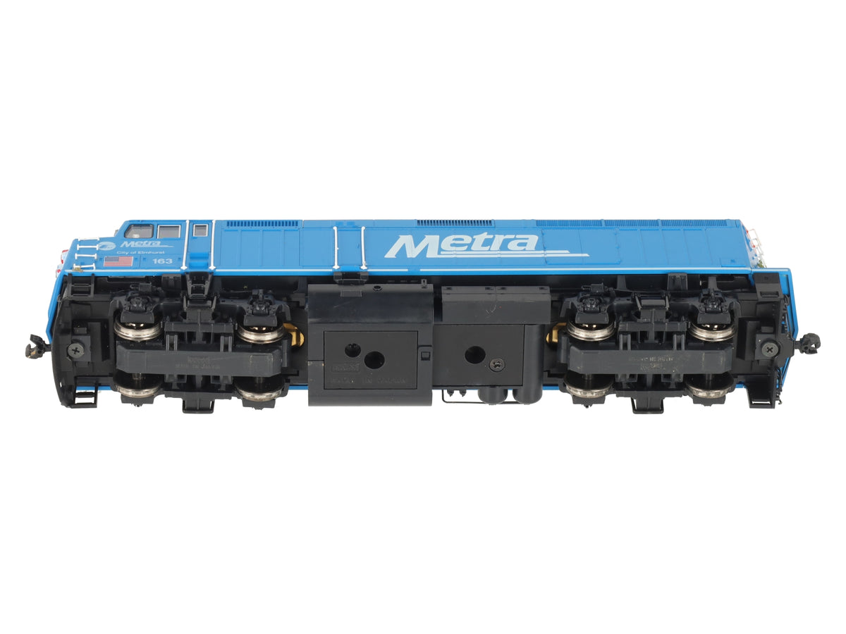 Kato 37-6573 HO Chicago Metra "City of Elmhurst" F40PH Diesel Locomotive #163 EX