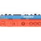 Kato 37-6573 HO Chicago Metra "City of Elmhurst" F40PH Diesel Locomotive #163 EX