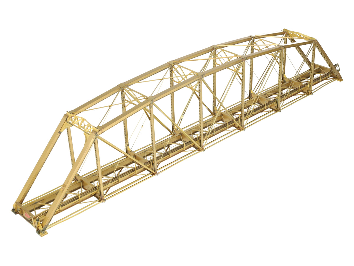 Overland 3341 HO Brass 175' Riveted Curved Chord Single Track Pin Conn. Bridge EX/Box