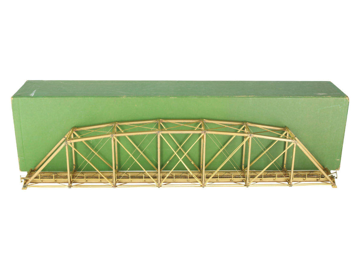 Overland 3341 HO Brass 175' Riveted Curved Chord Single Track Pin Conn. Bridge EX/Box
