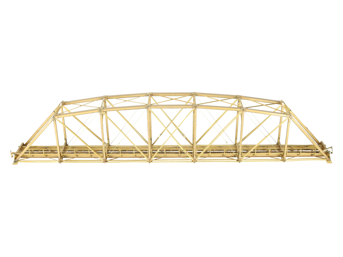 Overland 3341 HO Brass 175' Riveted Curved Chord Single Track Pin Conn. Bridge EX/Box