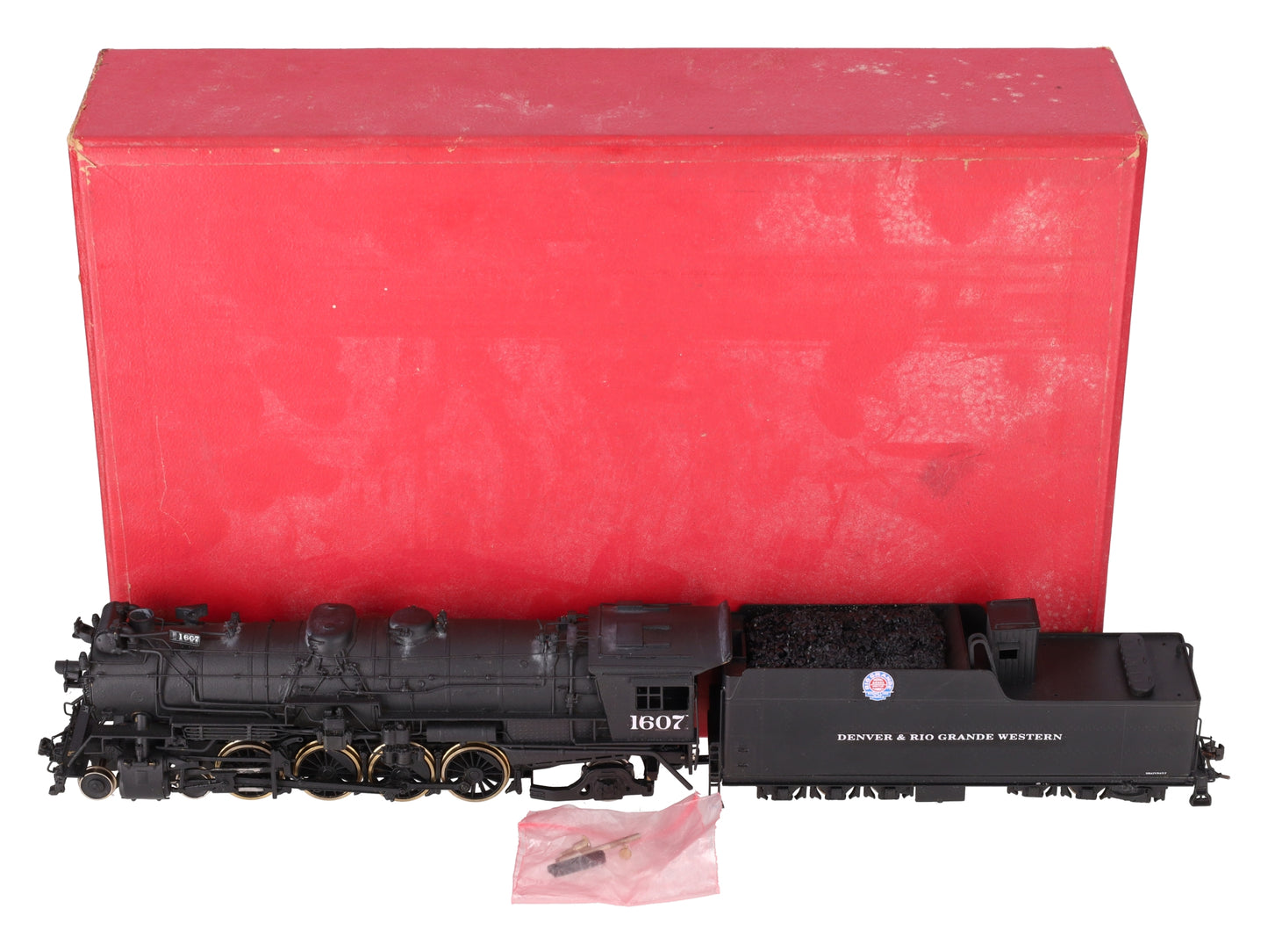 Key Imports HO BRASS D&RGW M-75 4-8-2 Elesco Steam Loco/Tender - Painted/Box