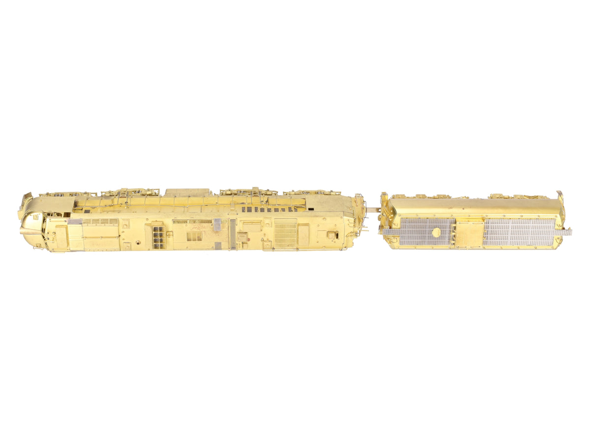 Overland OMI-5856 HO BRASS UP Veranda Turbine w/ Auxiliary Tender - Unpainted EX/Box