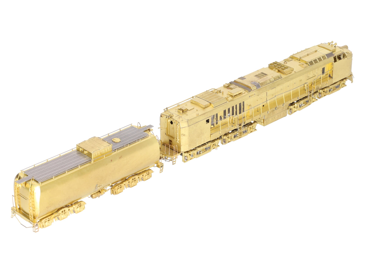 Overland OMI-5856 HO BRASS UP Veranda Turbine w/ Auxiliary Tender - Unpainted EX/Box