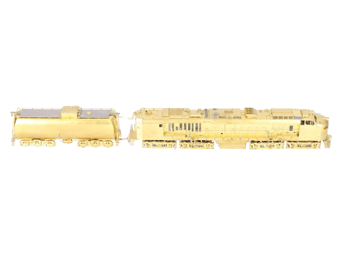 Overland OMI-5856 HO BRASS UP Veranda Turbine w/ Auxiliary Tender - Unpainted EX/Box