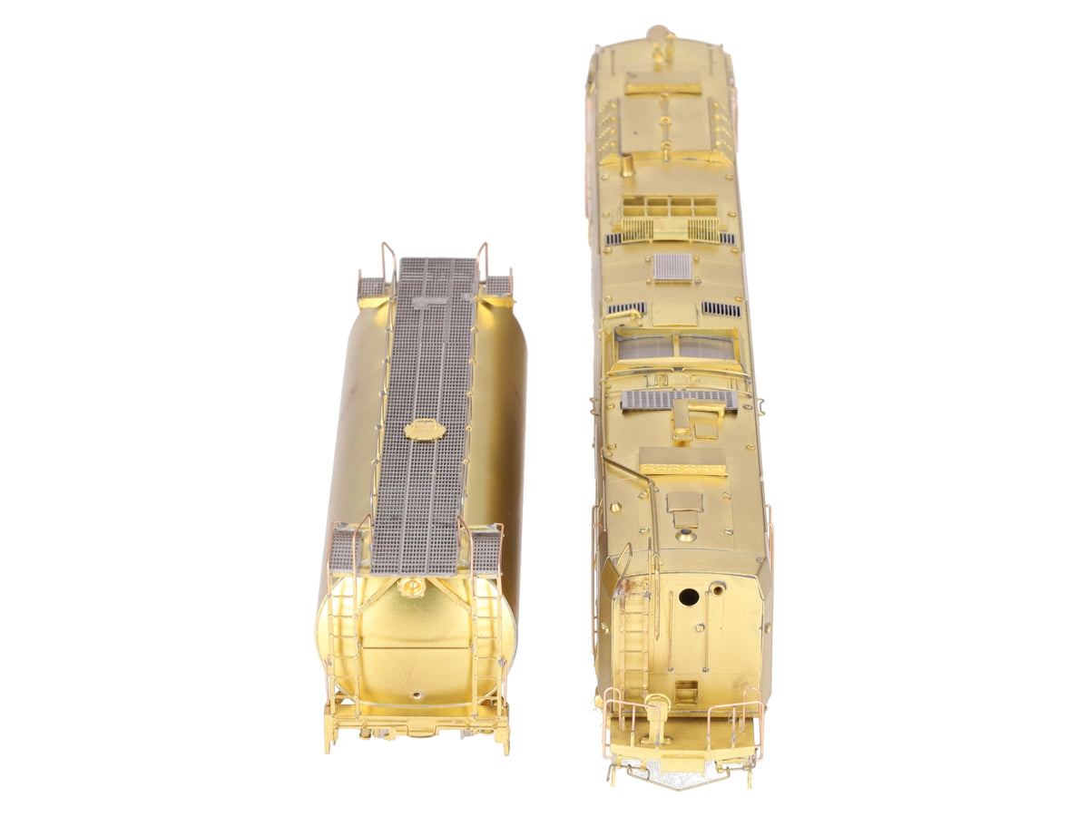 Overland OMI-5508 HO BRASS UP Standard Turbine w/ Round Tender - Unpainted EX/Box