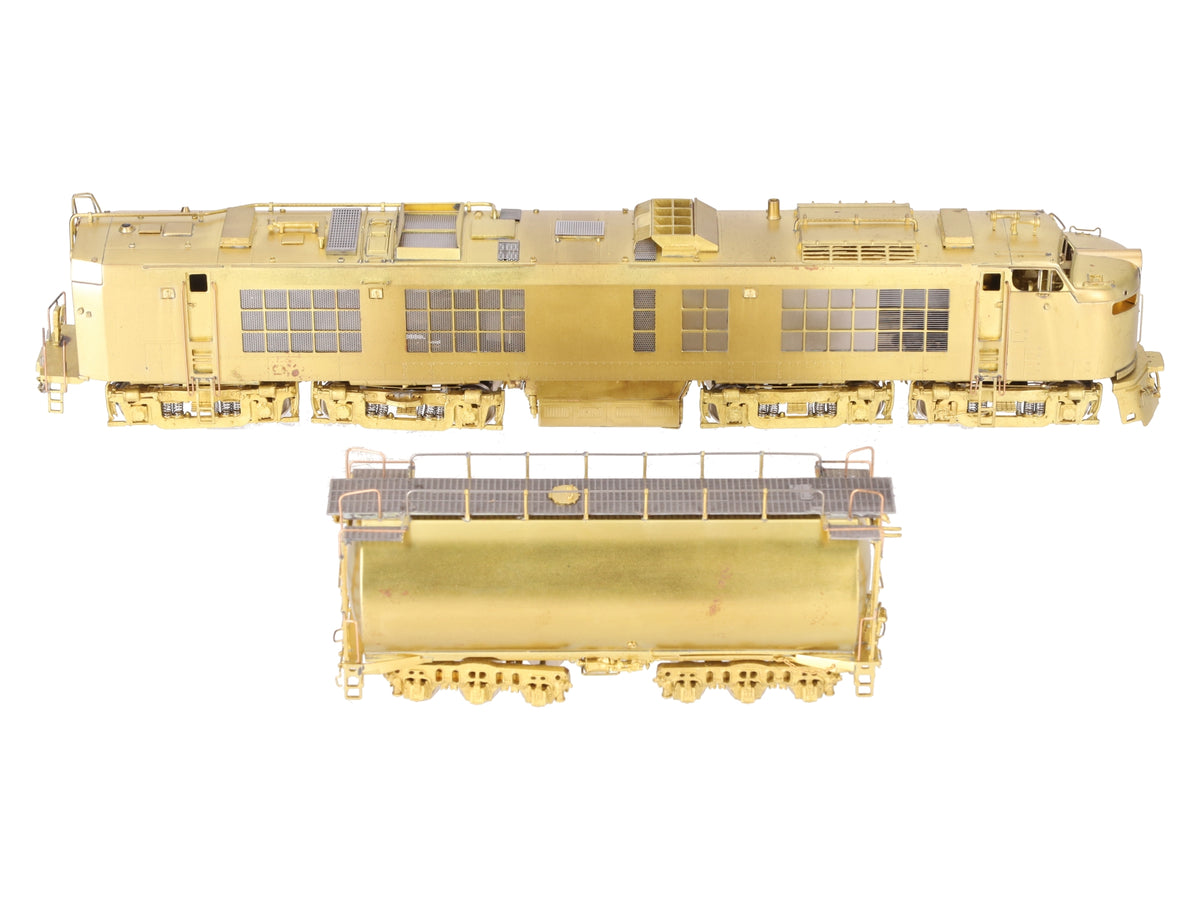 Overland OMI-5508 HO BRASS UP Standard Turbine w/ Round Tender - Unpainted EX/Box
