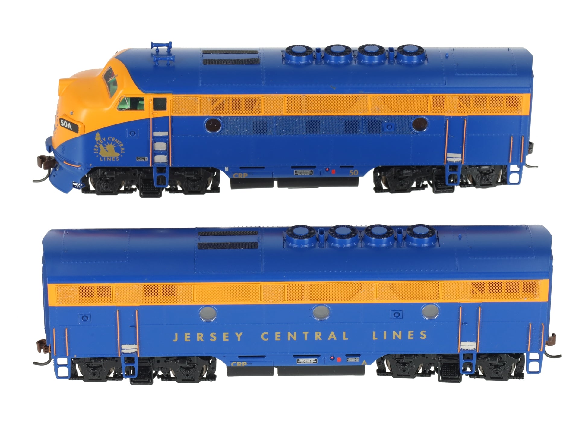 Athearn G2537AB HO Jersey Central Lines F-3AB Powered Diesel Locomotive #50A EX