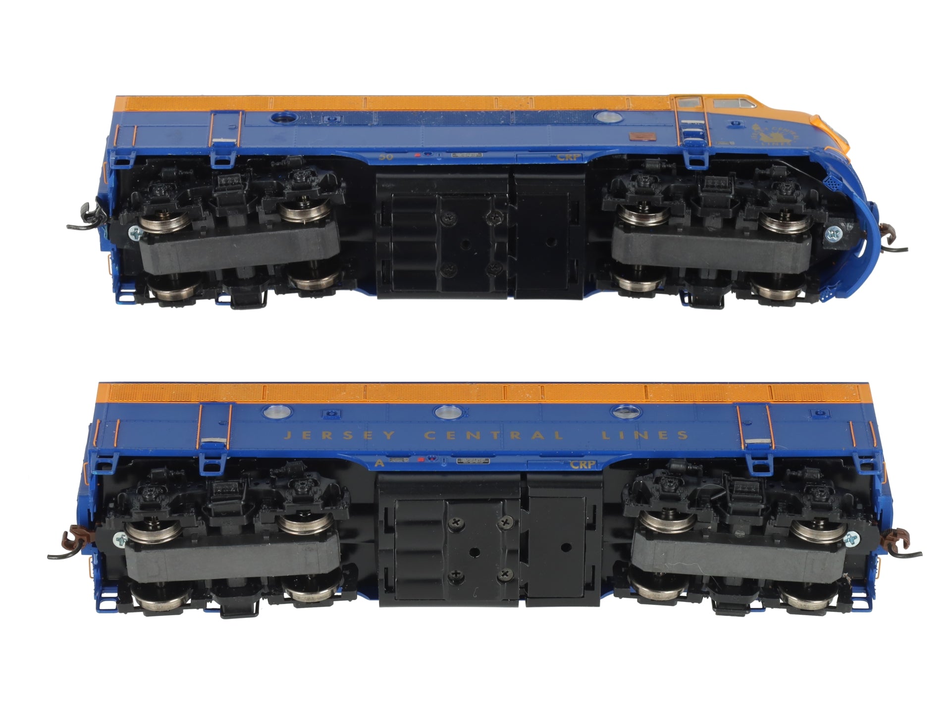 Athearn G2537AB HO Jersey Central Lines F-3AB Powered Diesel Locomotive #50A EX