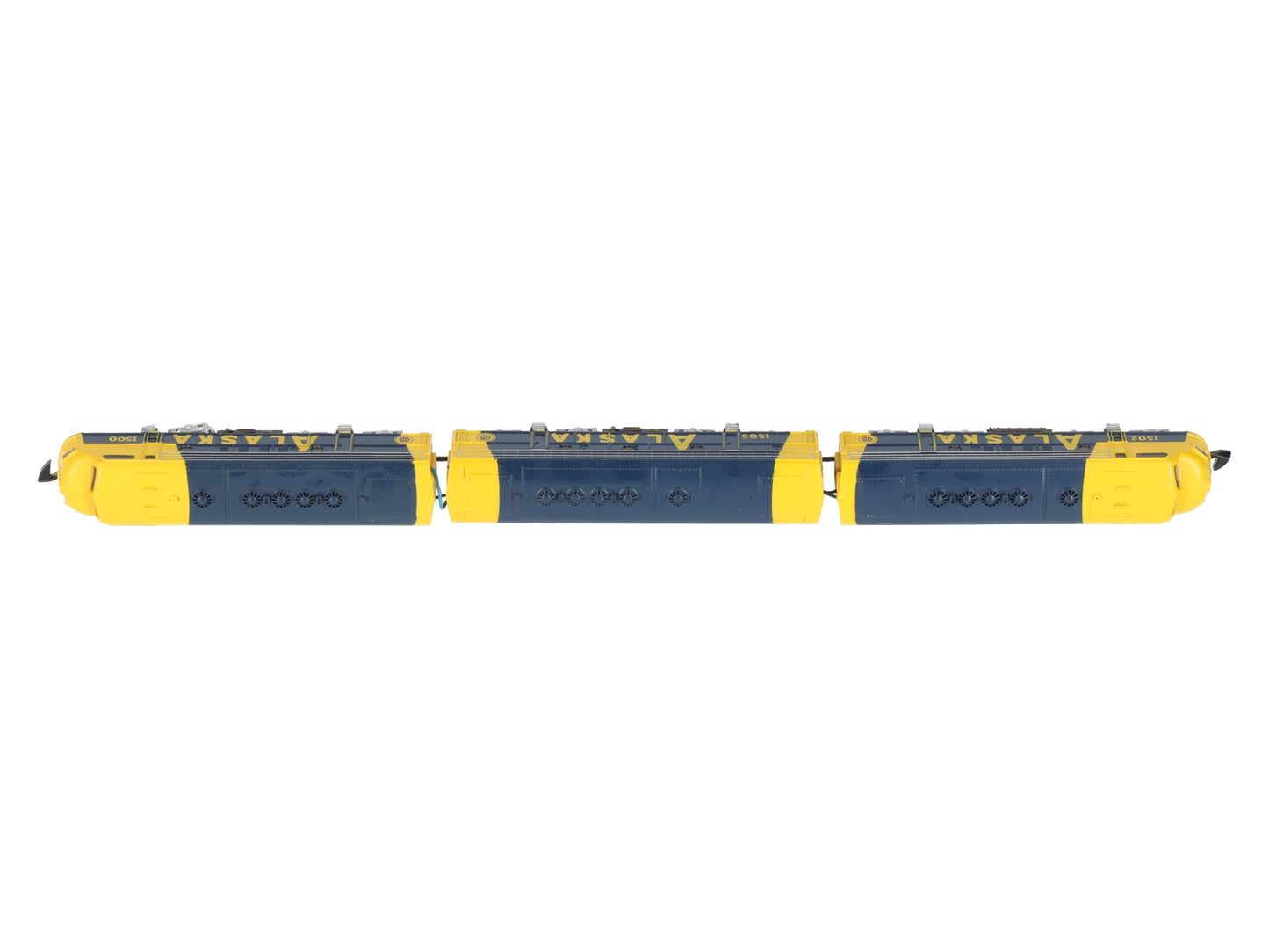 Marklin 8819 Z Scale Alaska Railroad EMD F7 ABA Diesel Locomotive Set EX