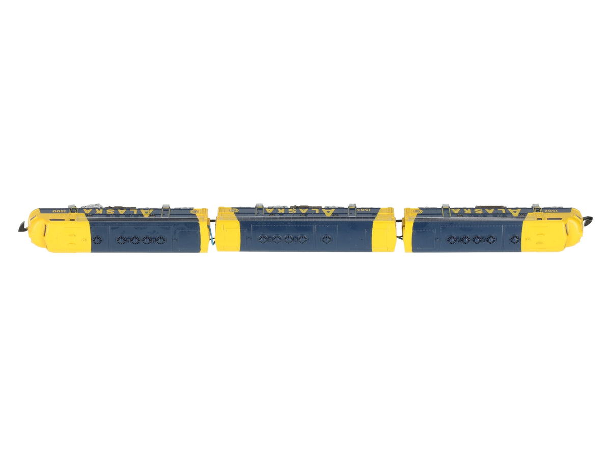 Marklin 8819 Z Scale Alaska Railroad EMD F7 ABA Diesel Locomotive Set EX