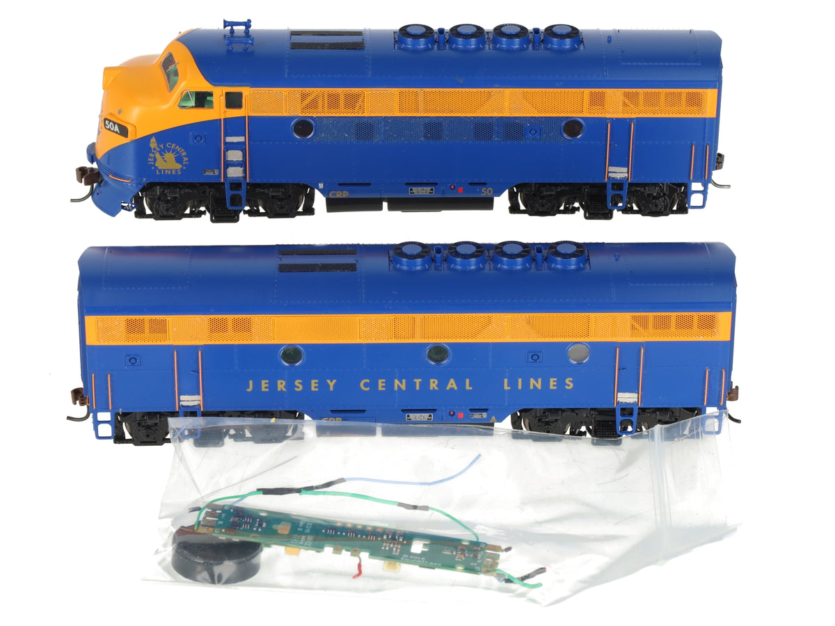 Athearn G2537AB HO Jersey Central Lines F-3AB Powered Diesel Locomotive #50A EX