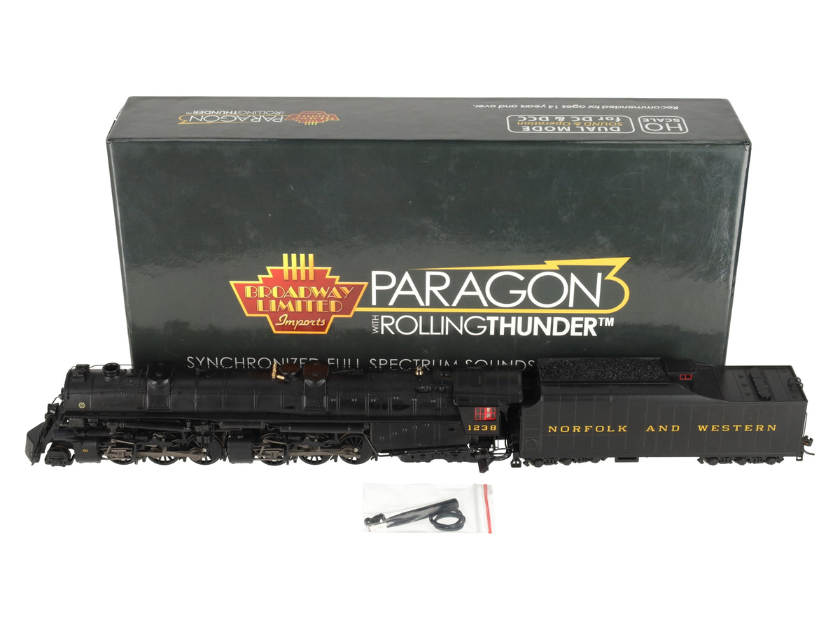 Broadway Limited 4480 HO N&W Class A 2-6-6-4 Steam Loco #1238 with 22i Tender LN/Box