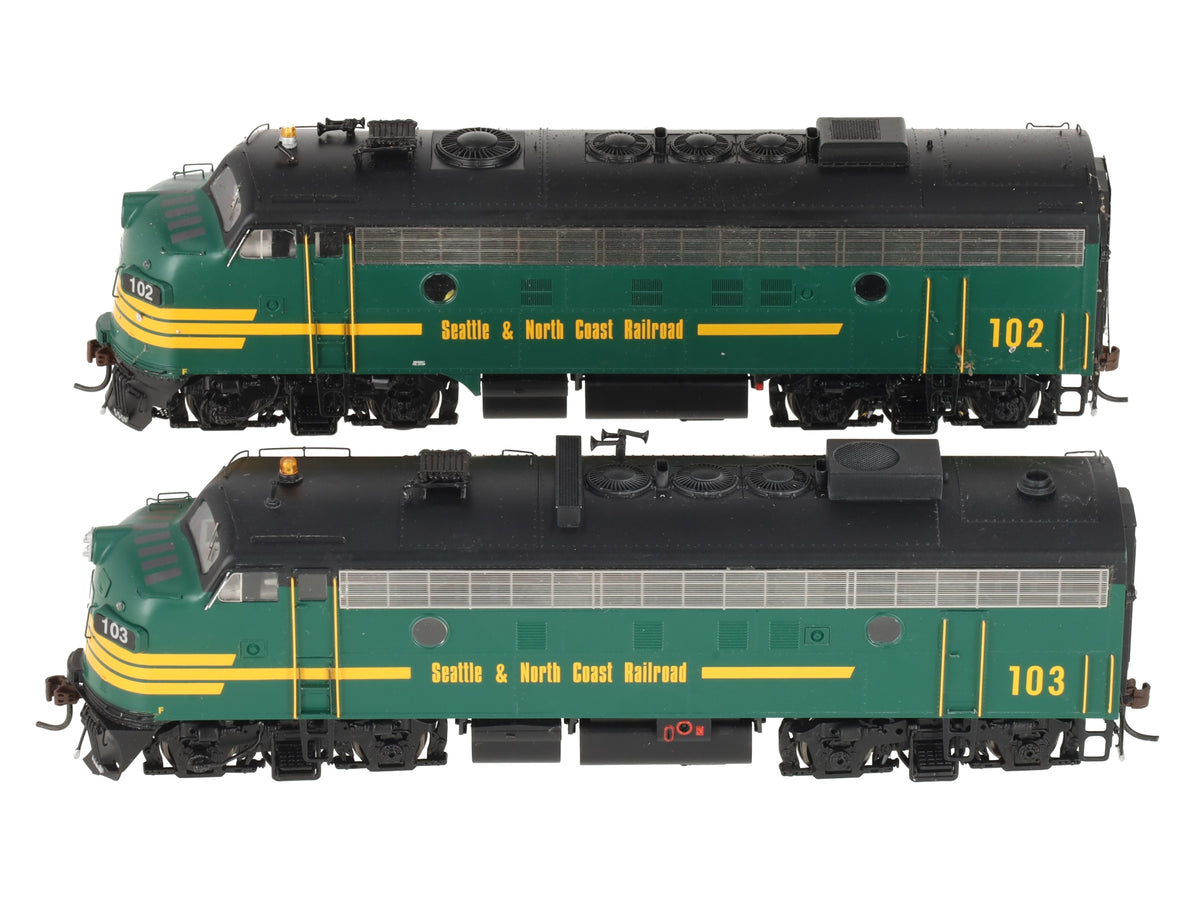 Athearn G22211 HO Seattle & North Coast F-7A/F-7A Freight Diesel Locomotive Set EX/Box