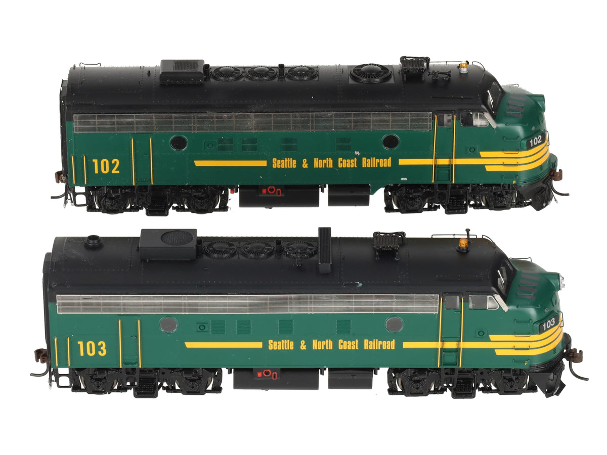 Athearn G22211 HO Seattle & North Coast F-7A/F-7A Freight Diesel Locomotive Set EX/Box