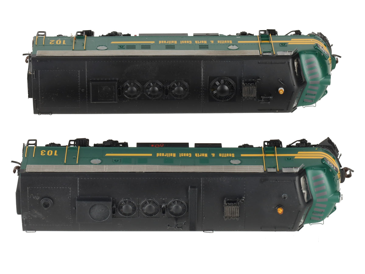 Athearn G22211 HO Seattle & North Coast F-7A/F-7A Freight Diesel Locomotive Set EX/Box
