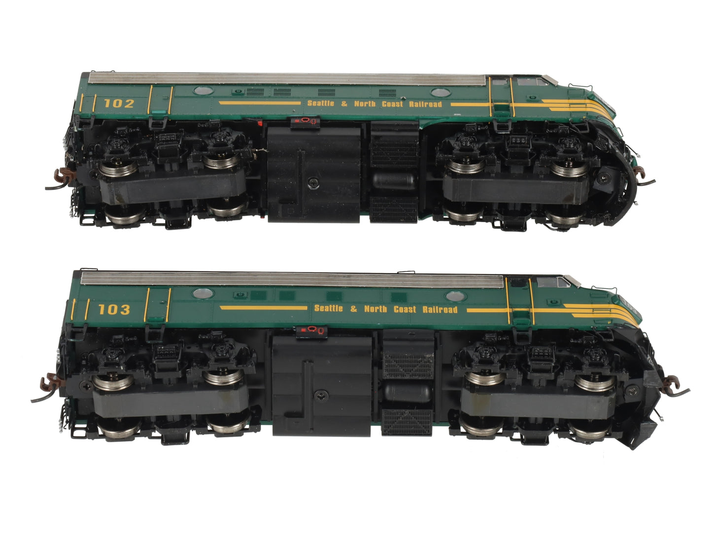 Athearn G22211 HO Seattle & North Coast F-7A/F-7A Freight Diesel Locomotive Set EX/Box