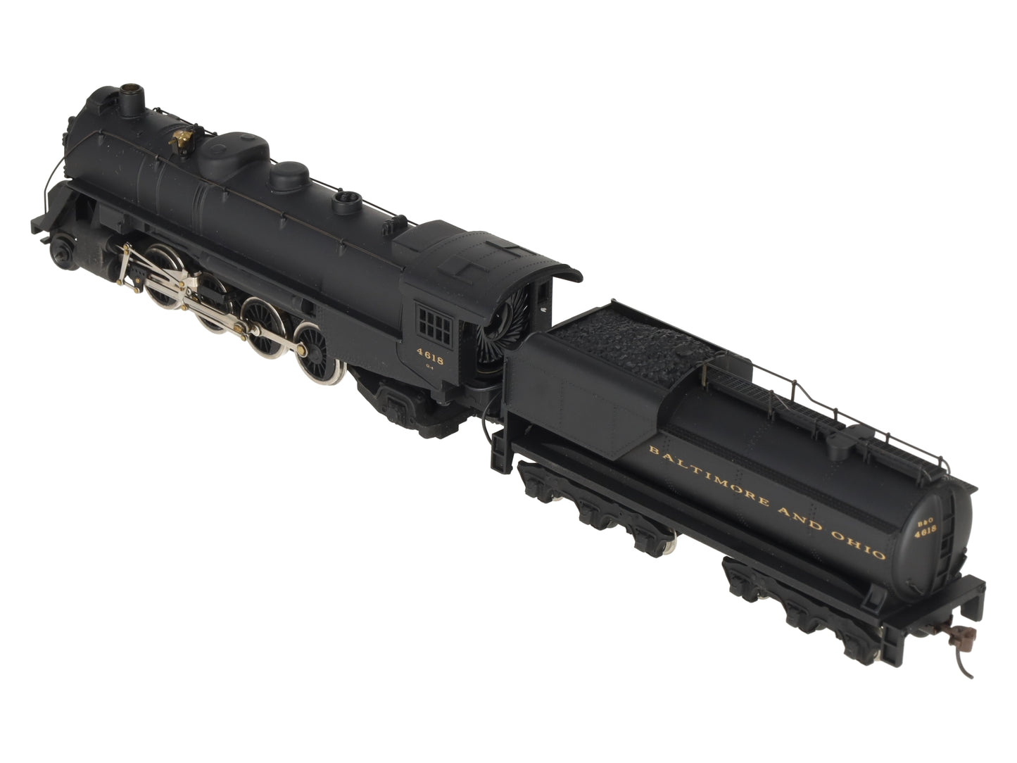 Mantua 348-025 HO Baltimore & Ohio 2-8-2 Mikado Steam Engine w/Vandy Tender#4618 EX/Box