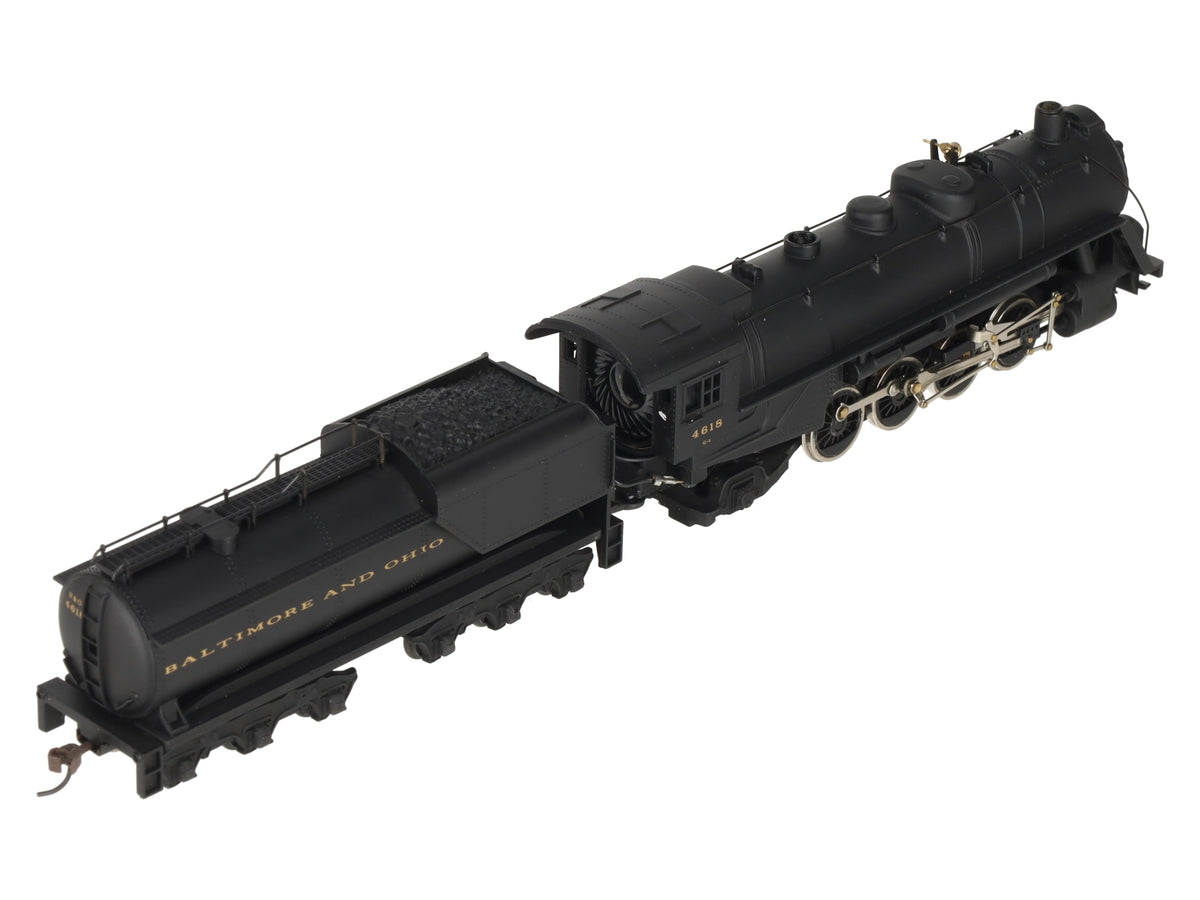 Mantua 348-025 HO Baltimore & Ohio 2-8-2 Mikado Steam Engine w/Vandy Tender#4618 EX/Box