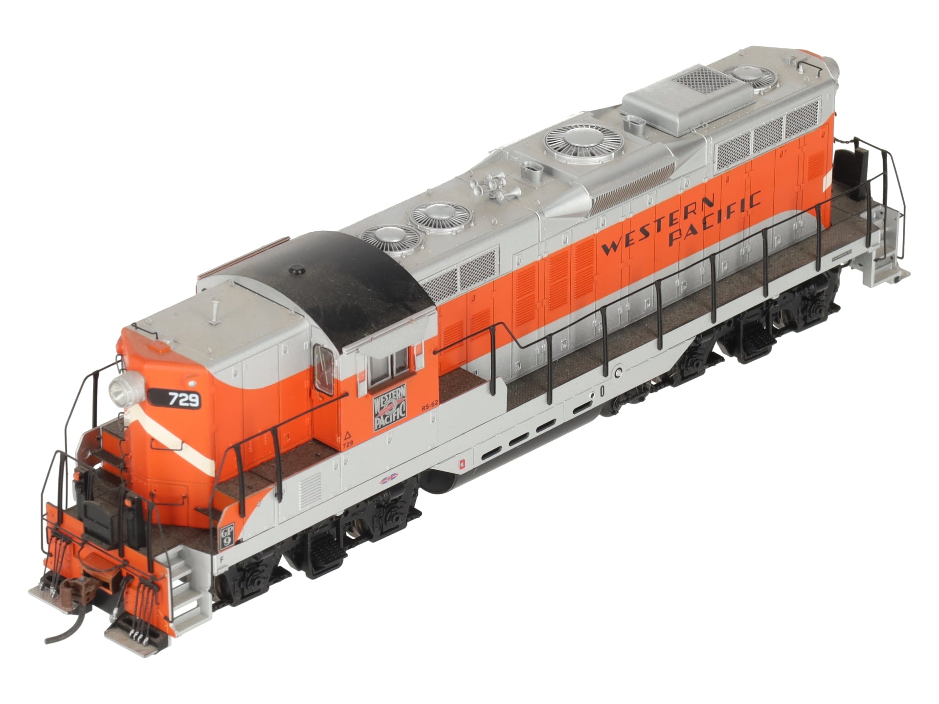 Athearn G62649 HO Genesis Western Pacific GP9 W/DCC & Sound # 729 EX/Box