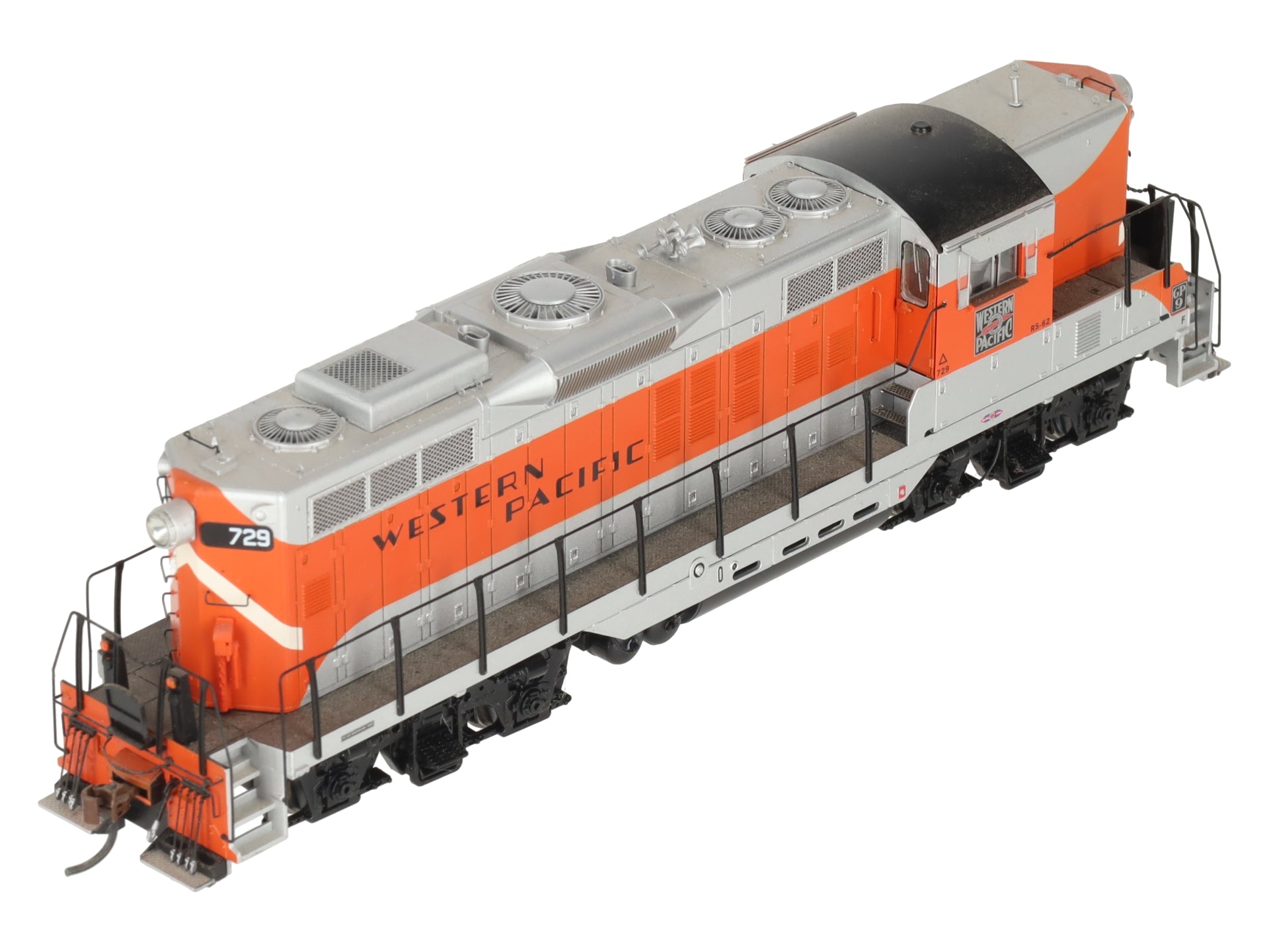 Athearn G62649 HO Genesis Western Pacific GP9 W/DCC & Sound # 729 EX/Box