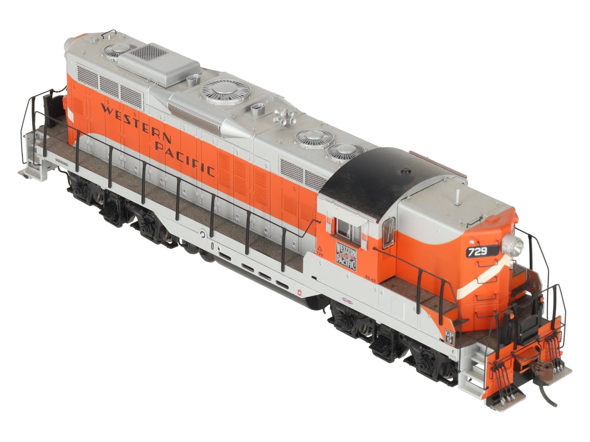 Athearn G62649 HO Genesis Western Pacific GP9 W/DCC & Sound # 729 EX/Box
