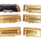 Marx O Vintage Mercury New York Central Tinplate Copper Passenger Train Set VG