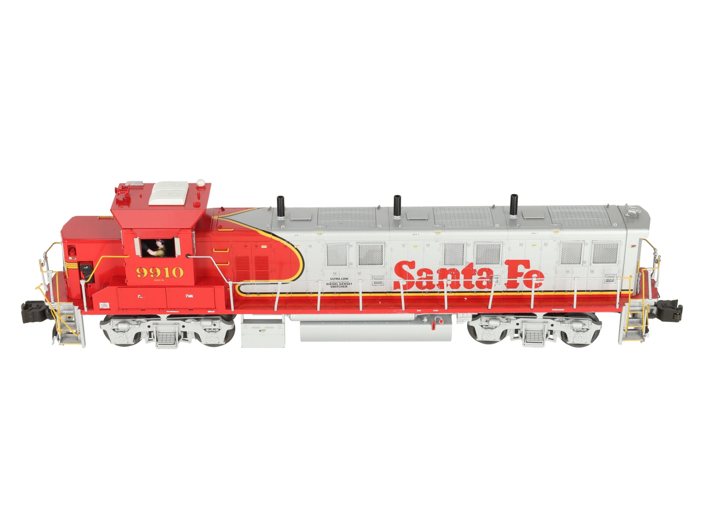 Lionel 6-38547 Santa Fe Legacy Warbonnet Genset Diesel Switcher #9910 EX