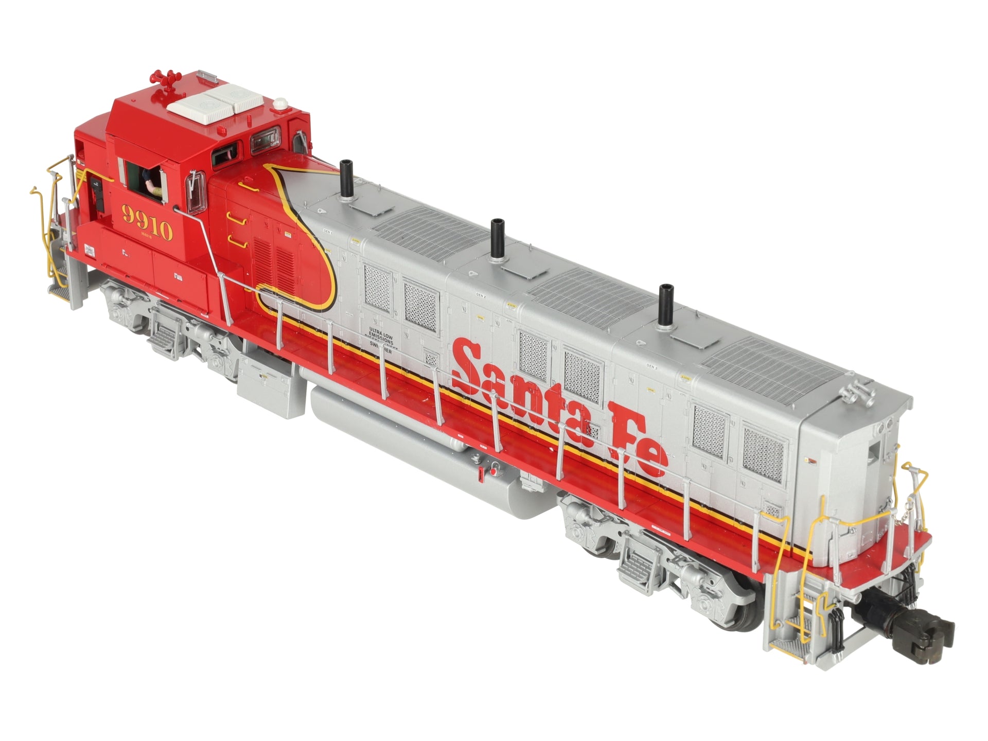 Lionel 6-38547 Santa Fe Legacy Warbonnet Genset Diesel Switcher #9910 EX