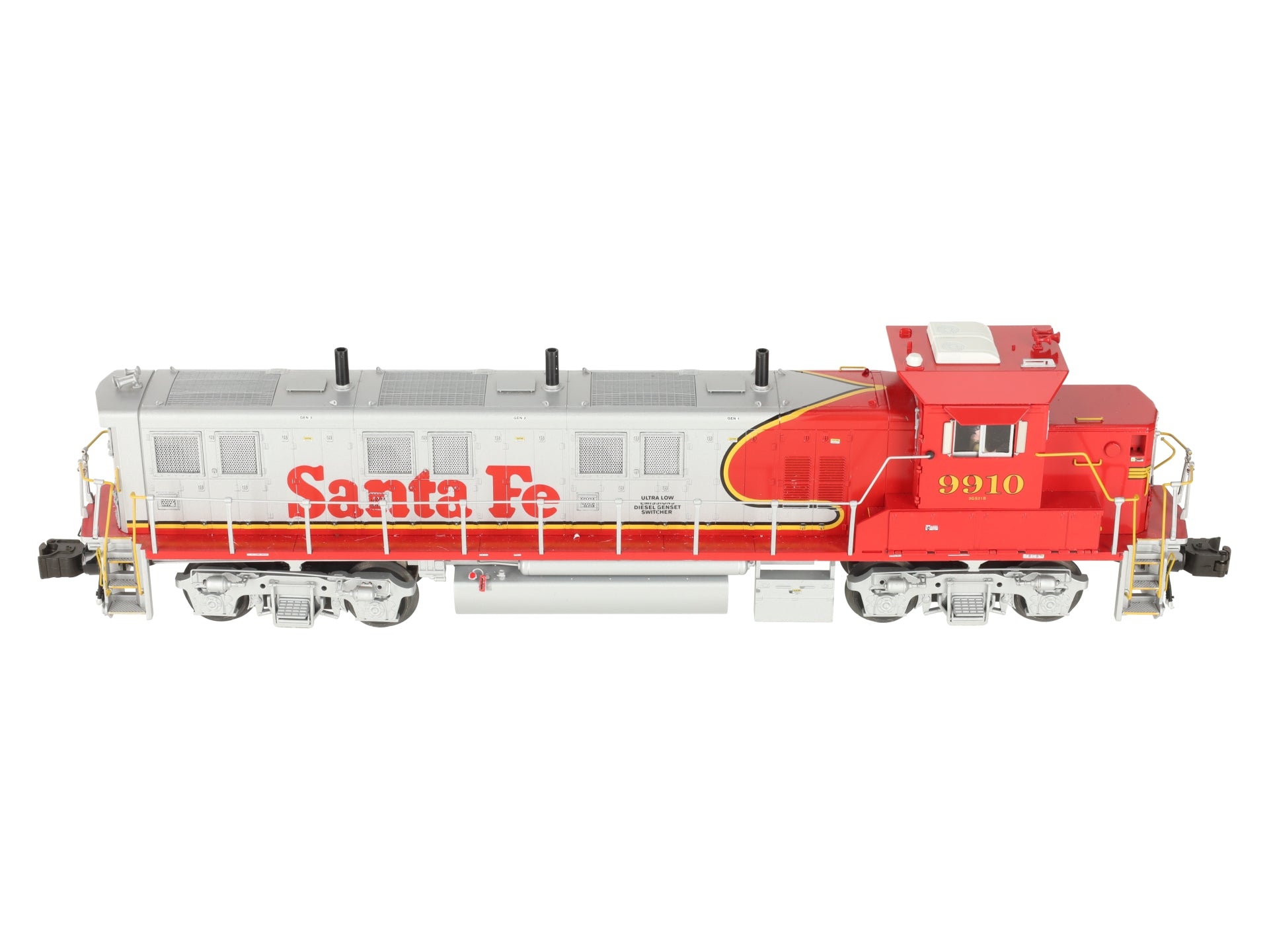 Lionel 6-38547 Santa Fe Legacy Warbonnet Genset Diesel Switcher #9910 EX