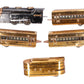 Marx O Vintage Mercury New York Central Tinplate Copper Passenger Train Set VG