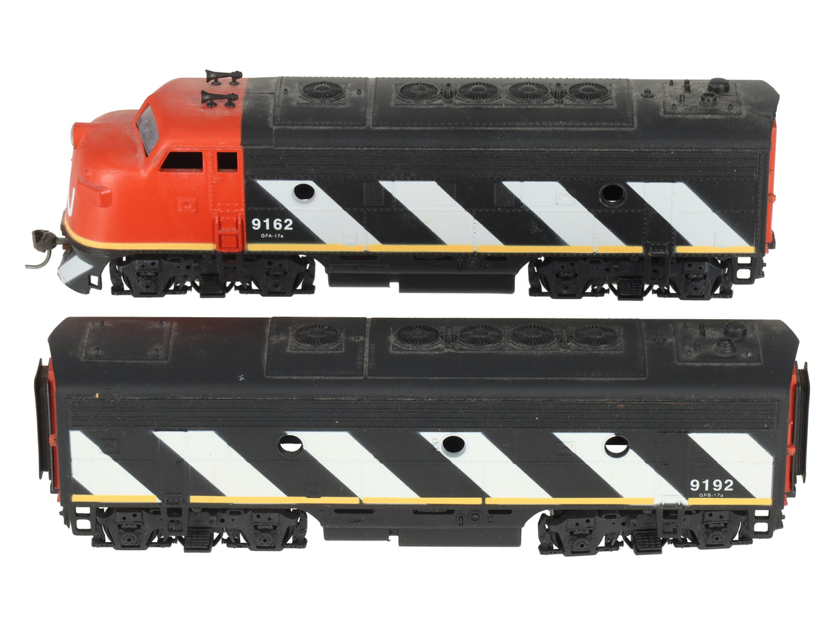 Walthers 920-40909 HO Canadian National EMD F7A-B Set Diesel Loco #9162/#9192 EX
