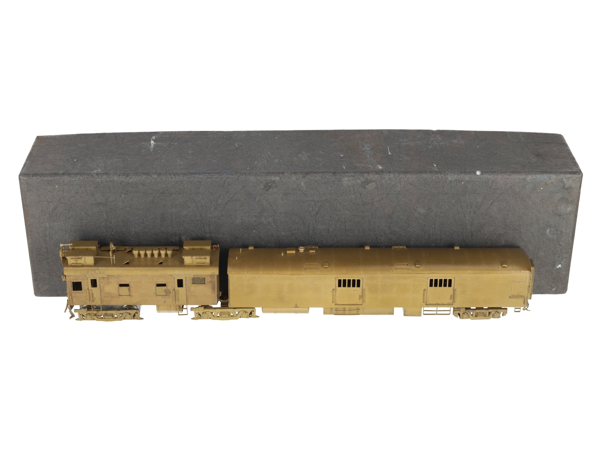 Hallmark Models M-190 HO Scale Brass ATSF Articulated Gas-Electric Engine VG/Box