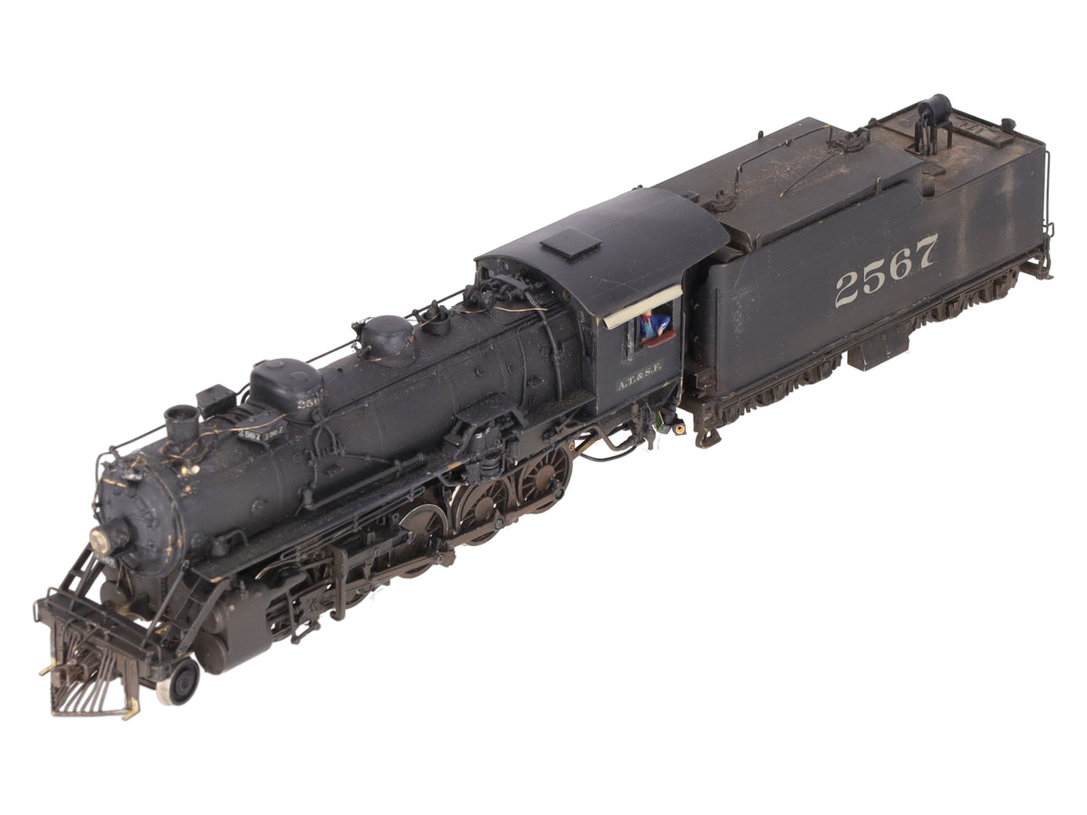 Hallmark Models HO Scale BRASS ATSF 2-10-0 Steam Loco & Tender w/ DCC - Painted/Box