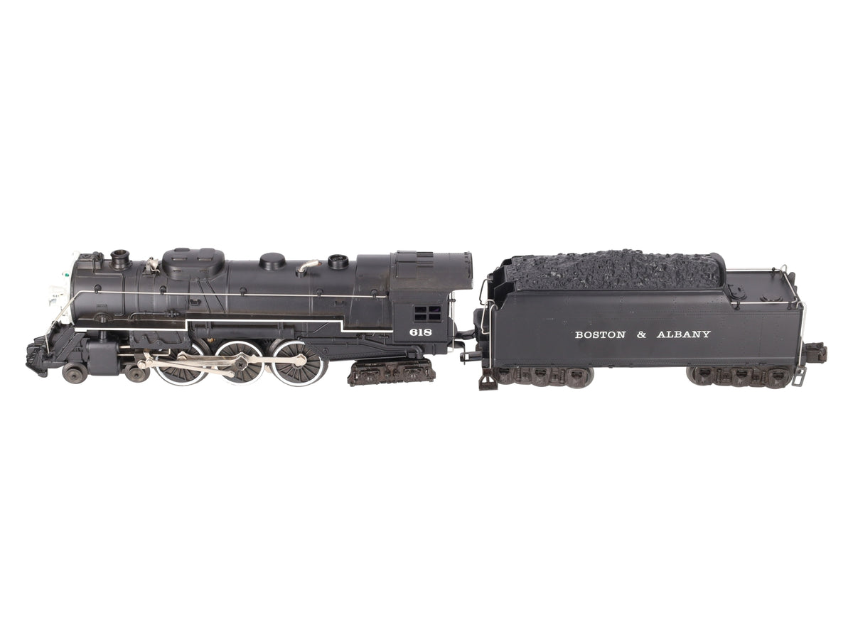 Lionel 6-18042 O B&A Hudson 4-6-4 Steam Loco & Tender #618 w/RS II -Repainted