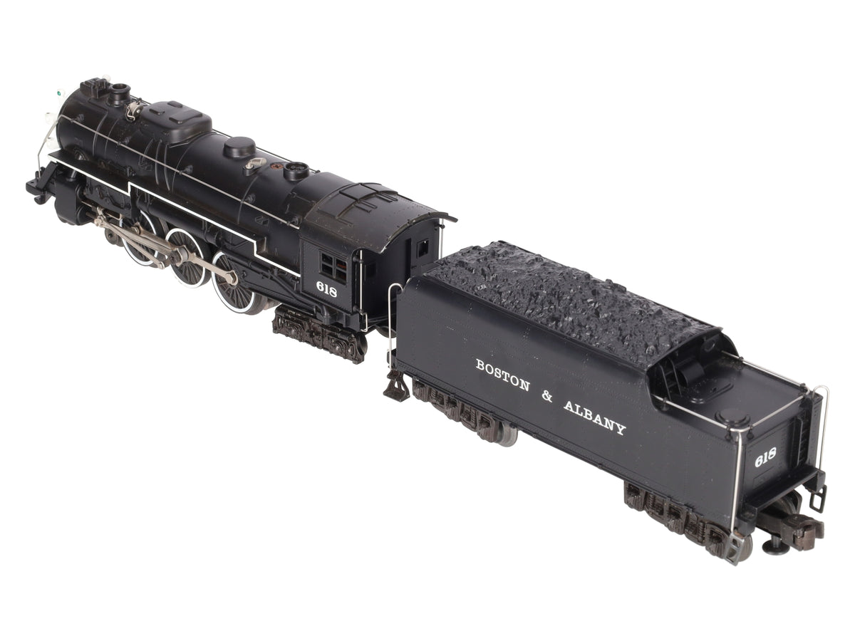 Lionel 6-18042 O B&A Hudson 4-6-4 Steam Loco & Tender #618 w/RS II -Repainted