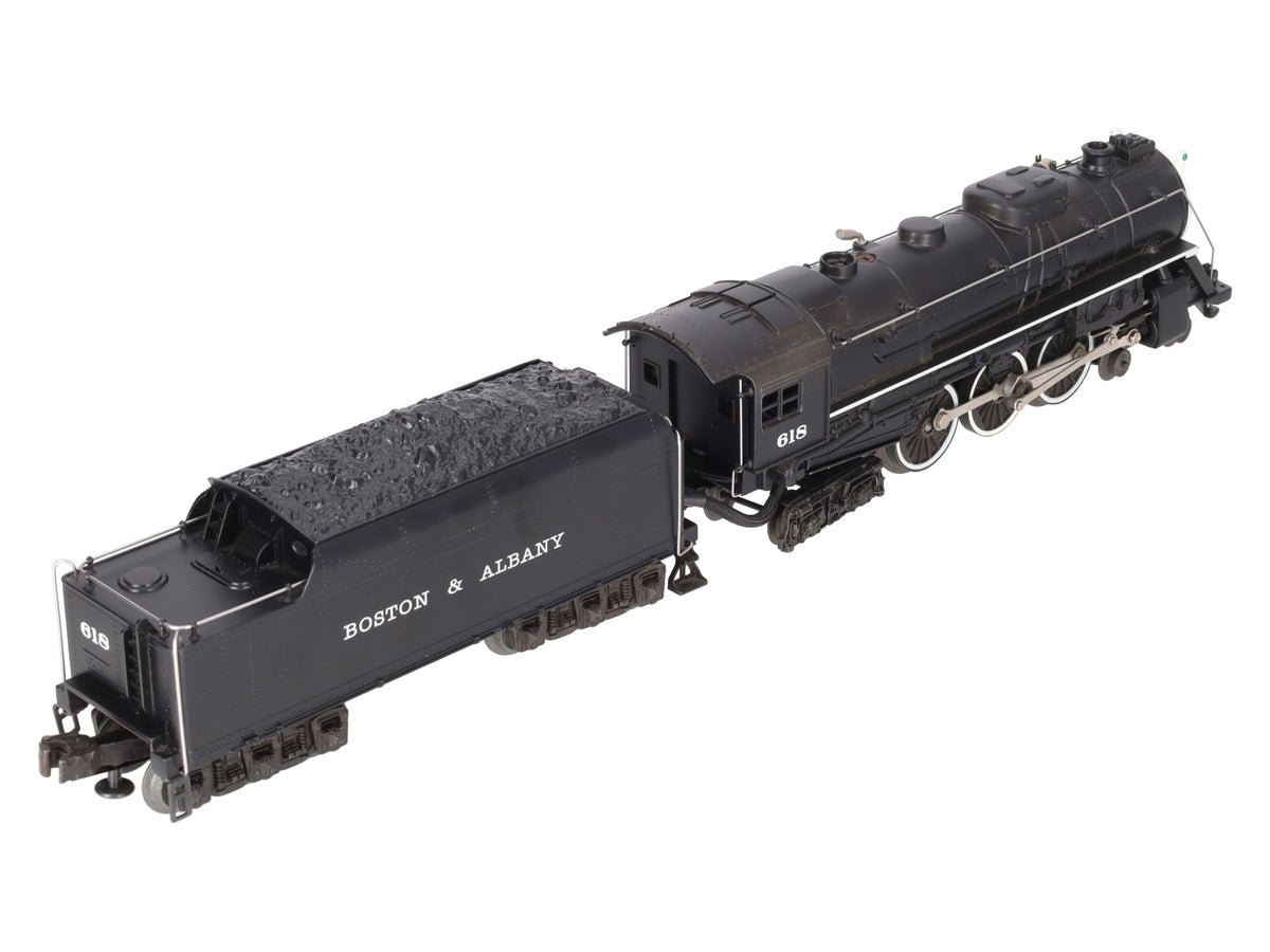 Lionel 6-18042 O B&A Hudson 4-6-4 Steam Loco & Tender #618 w/RS II -Repainted