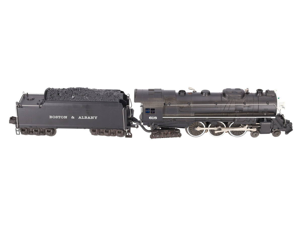 Lionel 6-18042 O B&A Hudson 4-6-4 Steam Loco & Tender #618 w/RS II -Repainted