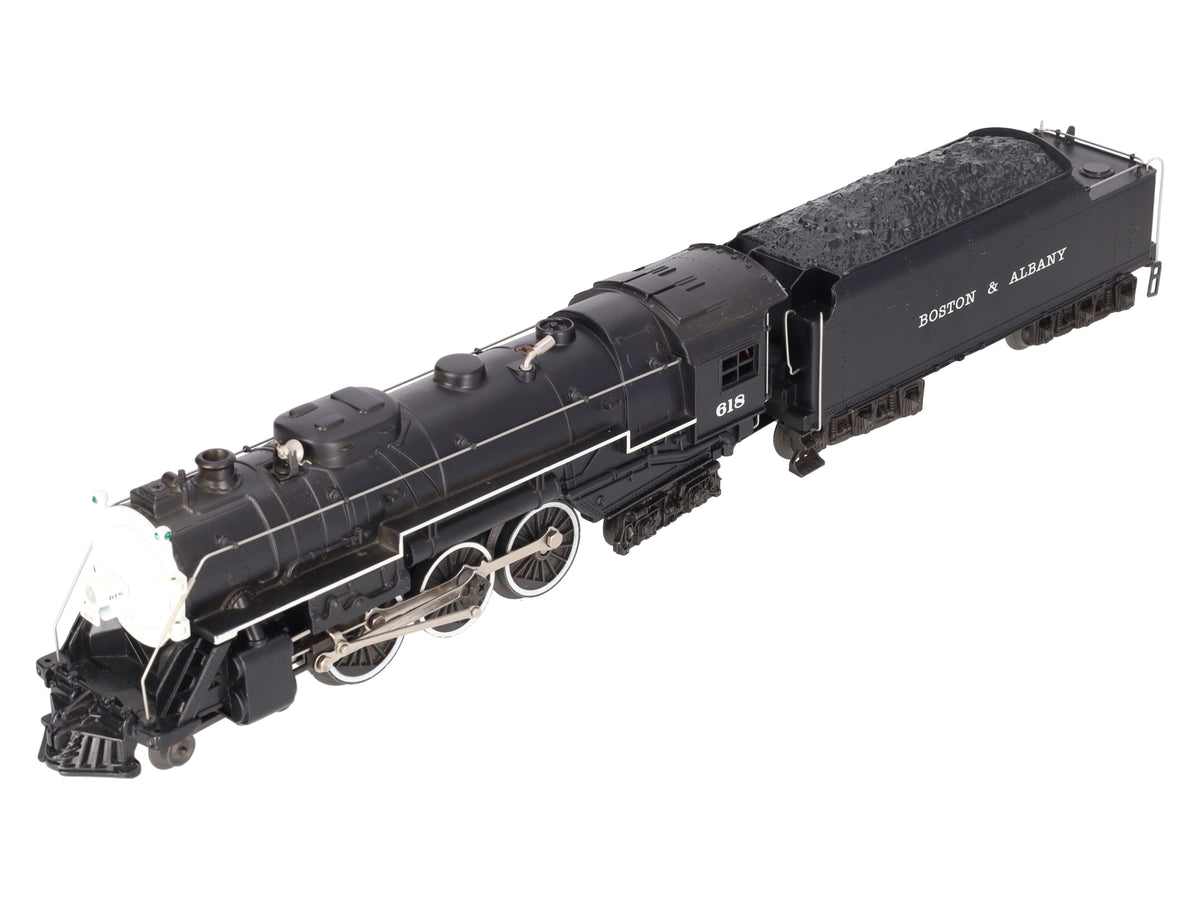 Lionel 6-18042 O B&A Hudson 4-6-4 Steam Loco & Tender #618 w/RS II -Repainted