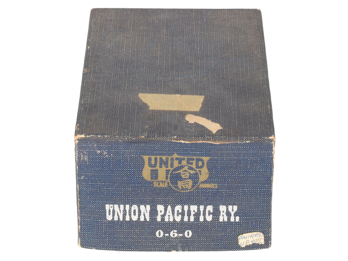 United Models HO Scale Brass UP RY. 0-6-0 Steam Locomotive & Tender- Painted/Box