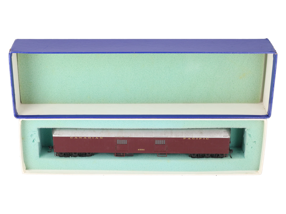 HO Scale BRASS Canadian Pacific Harriman Baggage Car- Painted