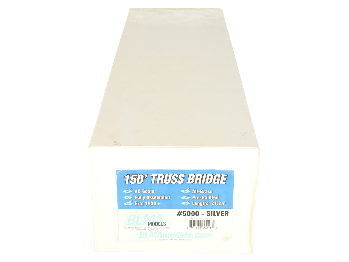 BLMA Models 5000 HO BRASS Silver 150' Truss Bridge- F/P LN/Box