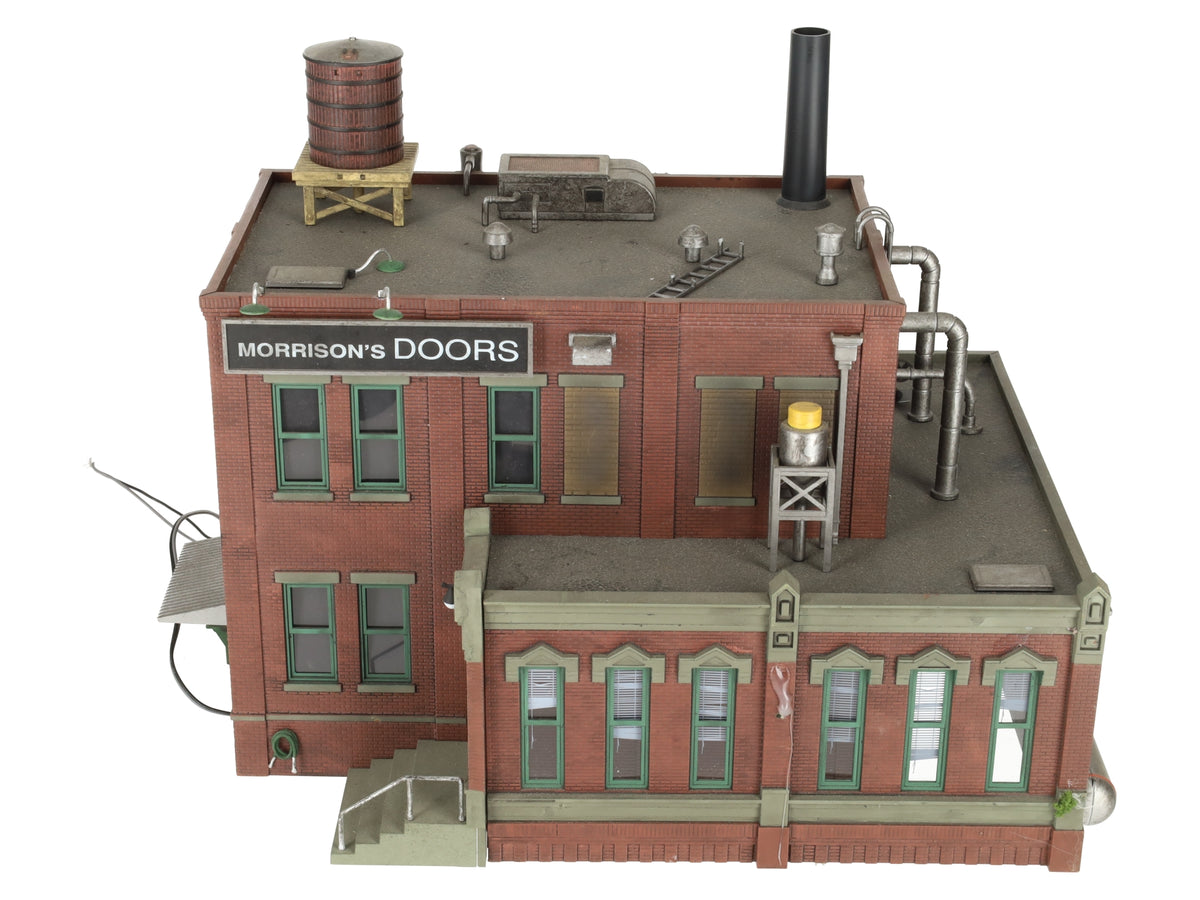 Woodland Scenics BR5848 O Scale Built-&-Ready Morrison's Door Factory Building VG
