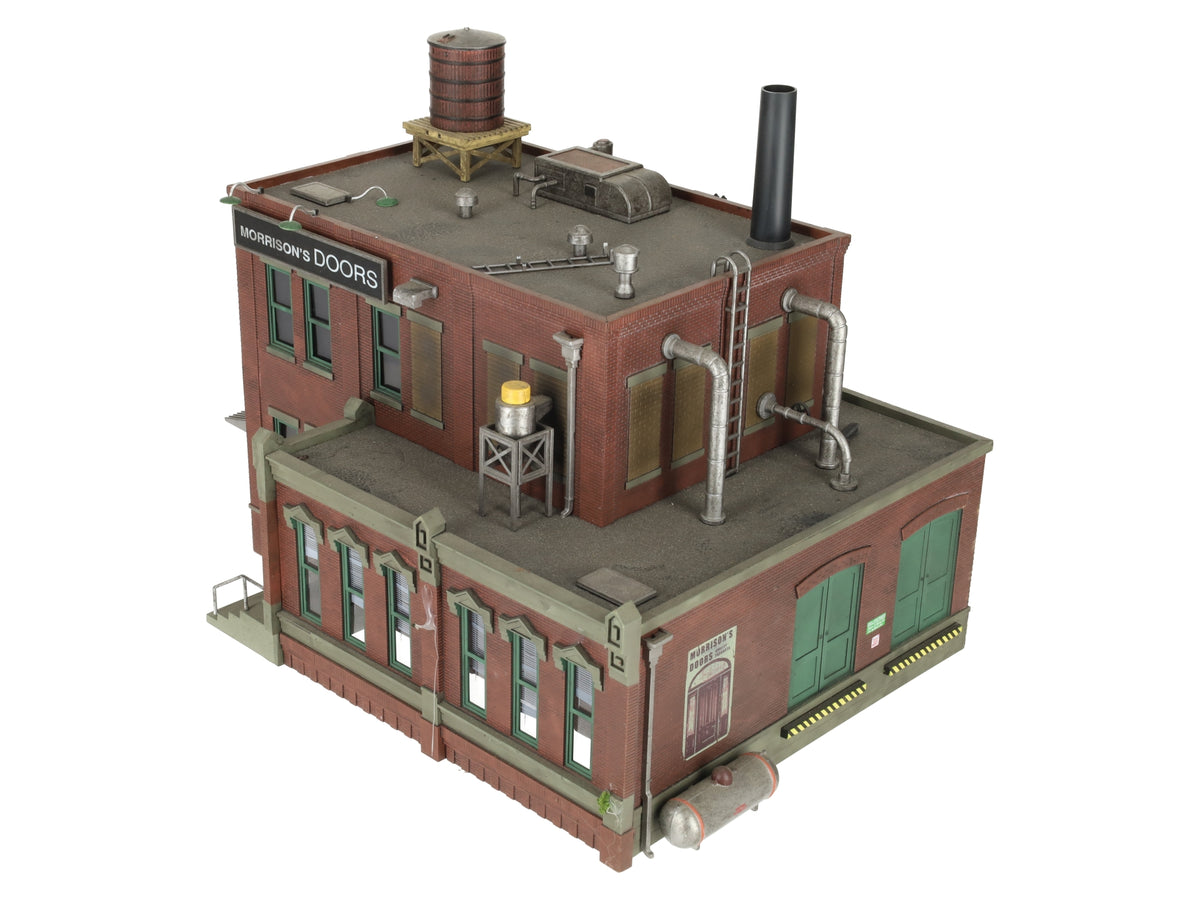 Woodland Scenics BR5848 O Scale Built-&-Ready Morrison's Door Factory Building VG