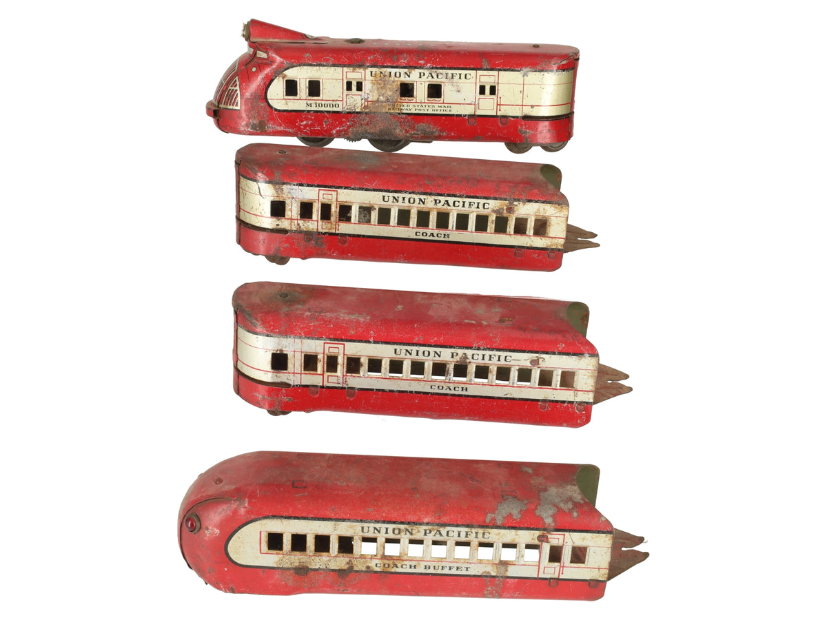 Marx 7090W M10000 Union Pacific Streamline 4-Car Set
