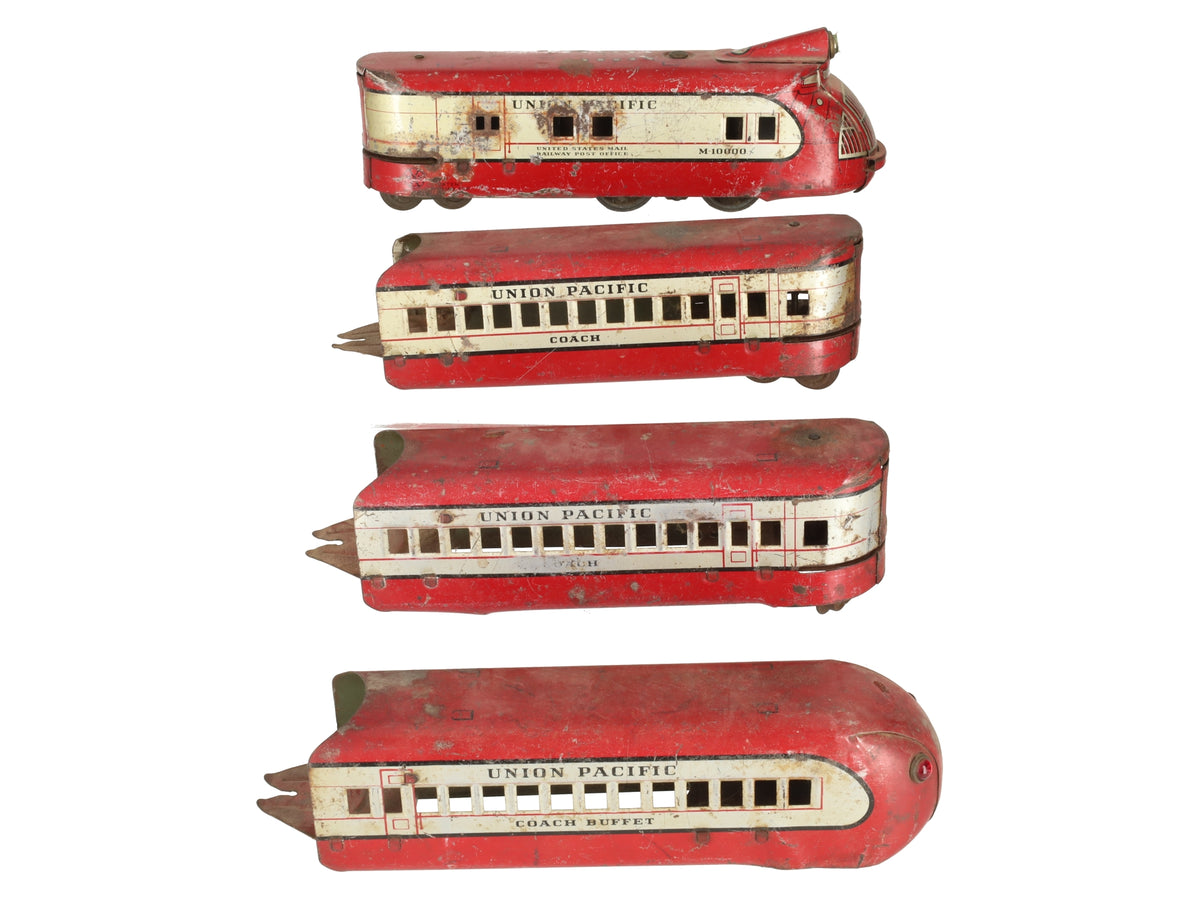 Marx 7090W M10000 Union Pacific Streamline 4-Car Set